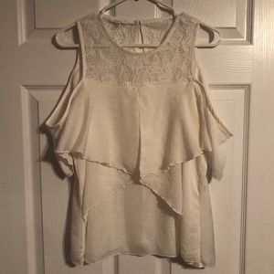 Lace Cold Shoulder Top